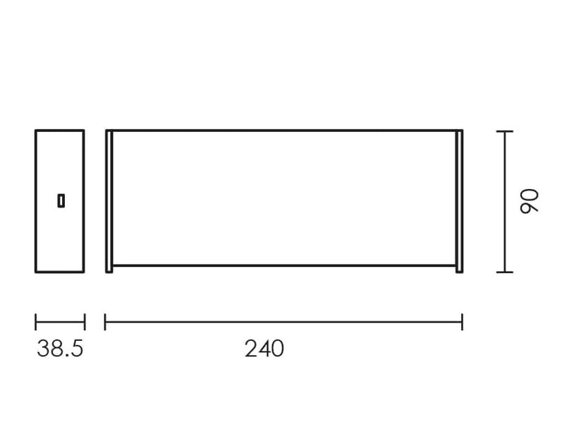 Minimo CTC LED Black Or White Up Down Facing Wall Light DIM - Lighting.co.za