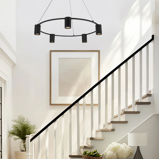 Occhio 5 Light Black | Gold | White Round Pendant Light - Lighting.co.za