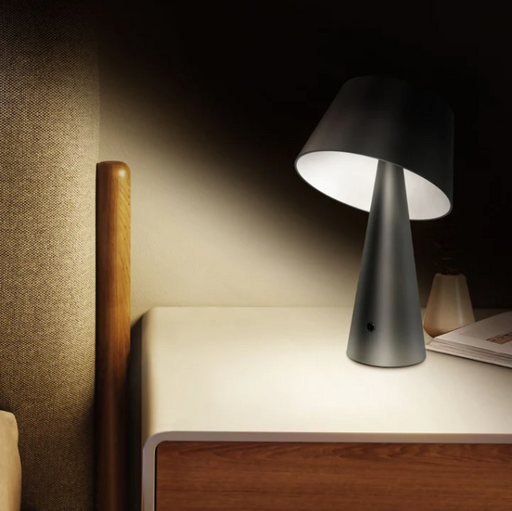 Fuji Black or White Rechargeable Table Lamp - Lighting.co.za