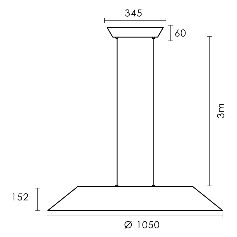 Akira LED Long Felt Pendant Light - Lighting.co.za