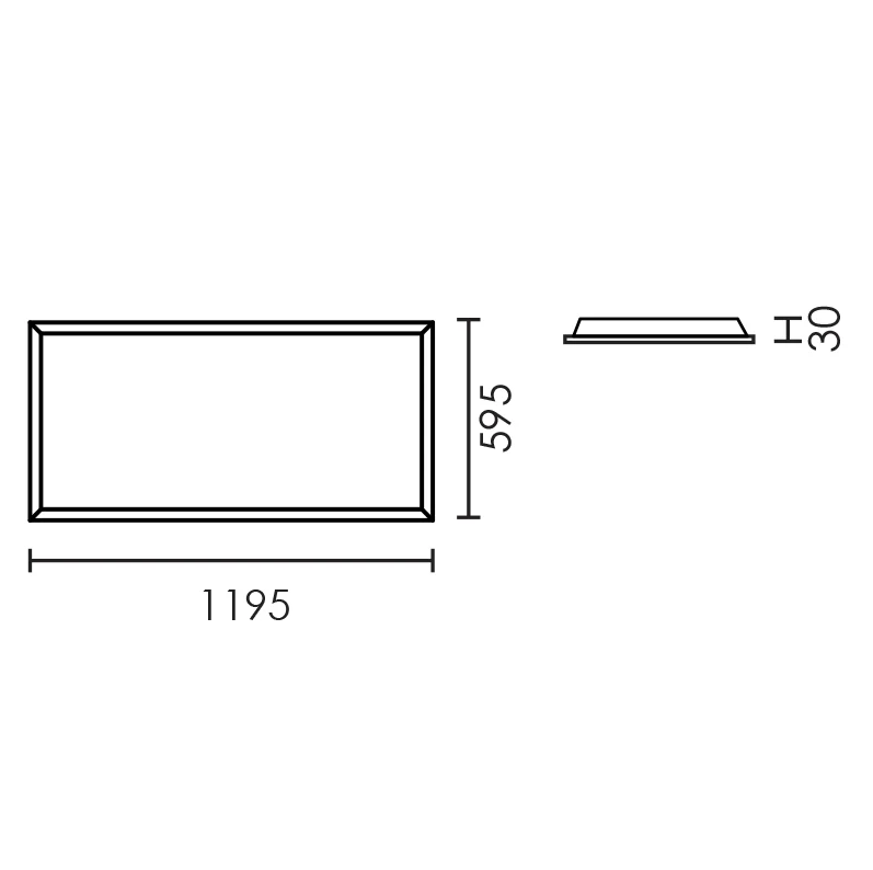 Union Backlit Rectangle 72 Watt LED 4000K Panel Ceiling Light - Lighting.co.za