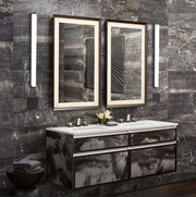 Dresser Black or Gold Linear LED Wall Light - Lighting.co.za