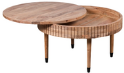 Georgia Swivel Round Acacia Wood Coffee Table - Lighting.co.za