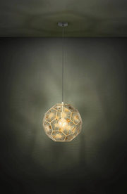 Skoura Black and Brass Mesh Pendant Light - Lighting.co.za