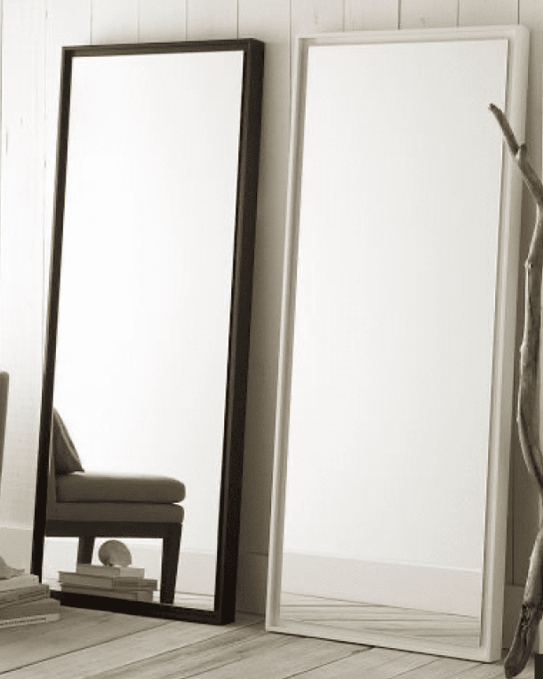 Boheme Floating Black Wall Mirror 3 Sizes - Lighting.co.za