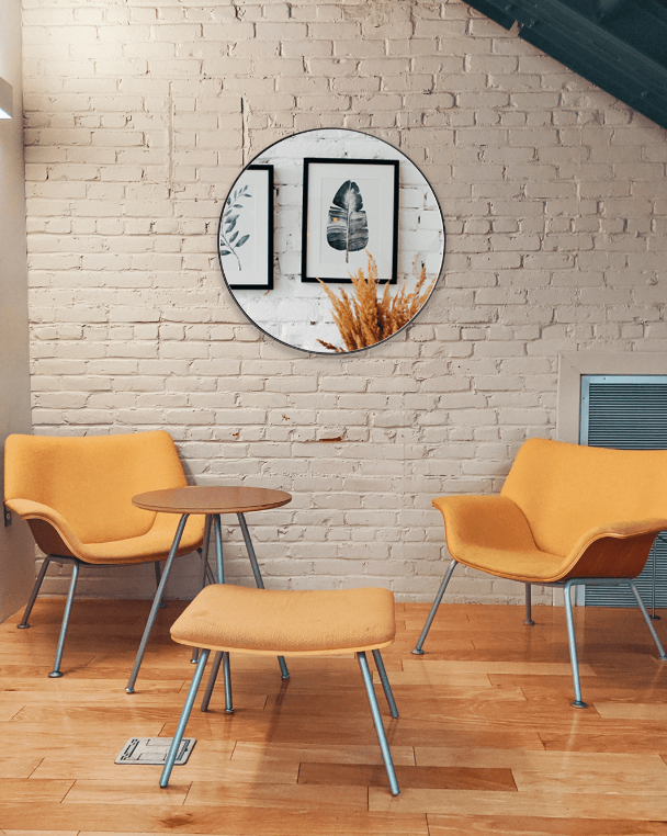 Emily Backlit LED Thin Round Framed Gold or Black Wall Mirror 3 Sizes - Lighting.co.za