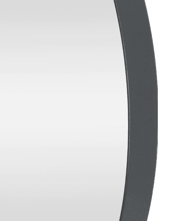 Emily Backlit LED Thin Round Framed Gold or Black Wall Mirror 3 Sizes - Lighting.co.za