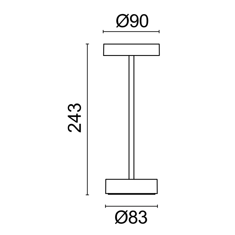 Standy Rechargeable Table Lamp - Lighting.co.za