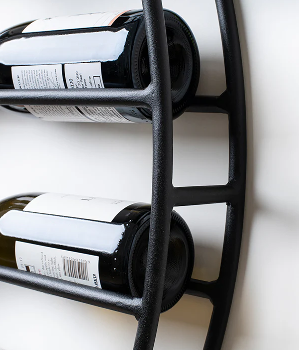 Round Wall Mounted Wine Rack