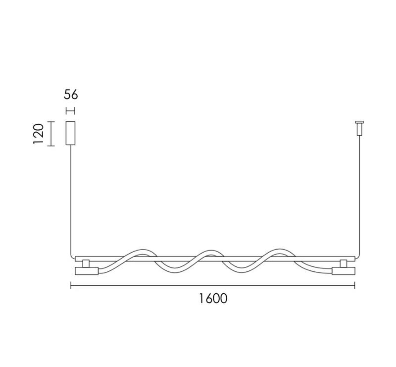 Wraparound Gold with White Rope LED Pendant Light - Lighting.co.za