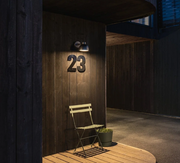 Herning 17 Watt LED Black Outdoor Wall Light - Lighting.co.za