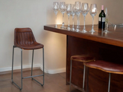 Sana Leather Bar Stool - Lighting.co.za