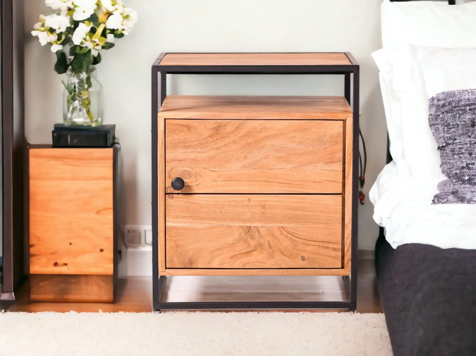 Panama Wooden Bedside Table