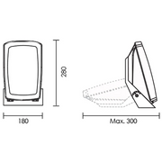 Fumagalli Giova Germana Black Outdoor Floodlight - Lighting.co.za