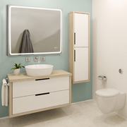 Mia Silver Frontlit Bathroom Mirror with Defogger 3 Sizes - Lighting.co.za