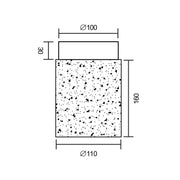 Cove Marble Round GU10 Fixed Surface Mounted Down Light - Lighting.co.za