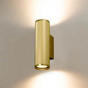 Boston Style 2 Knurled Black | Gold | Bronze Up Down Facing Wall Light - Lighting.co.za
