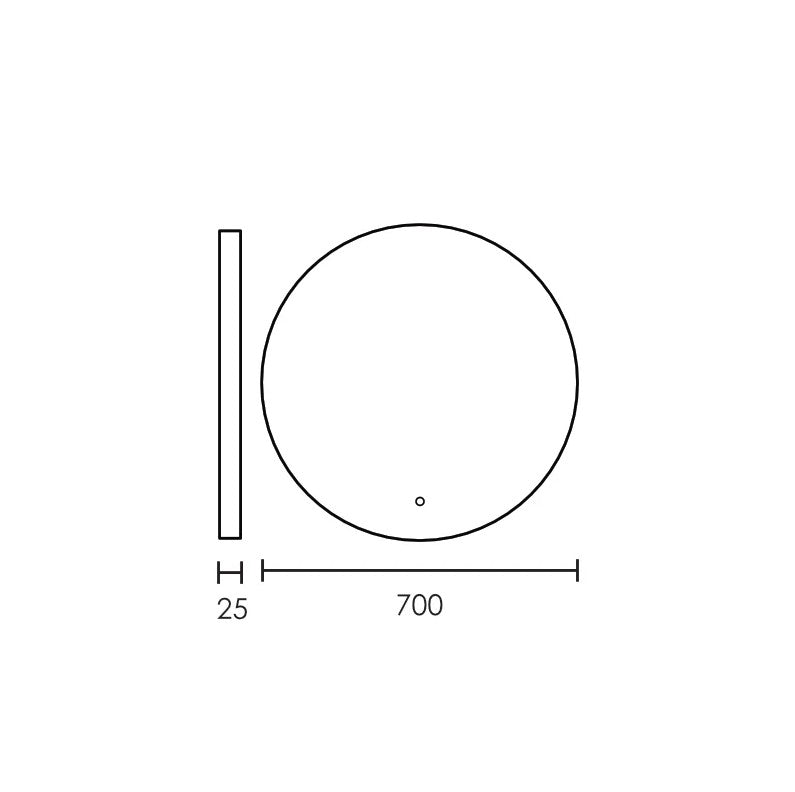 Como Round Frameless Backlit LED Bathroom Mirror 2 Sizes - Lighting.co.za