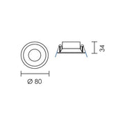 Neo Gold | Black | White GU10 Recessed Anti-Glare Downlight - Lighting.co.za