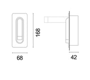 Atlantis 3W LED Bronze Gold | Black | White Recessed Bedside Reading Wall Light - Lighting.co.za