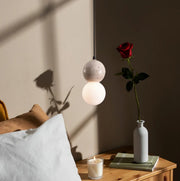 Twins Single Marble and Glass Pendant Light - Lighting.co.za