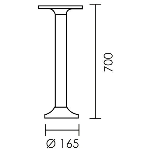 Focal LED Black Outdoor Bollard Light - Lighting.co.za