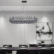 Rialto Smoke Crystal Chandelier - Lighting.co.za