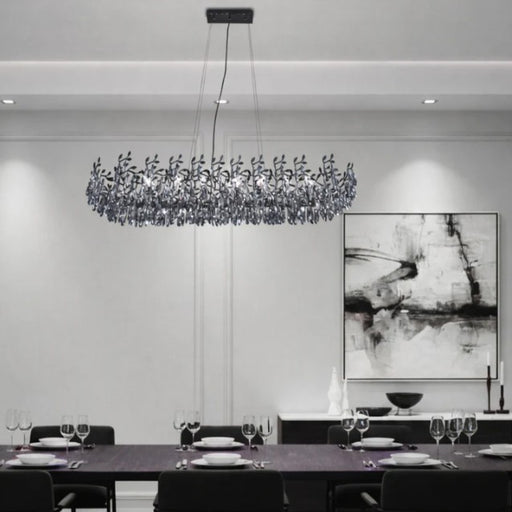 Rialto Smoke Crystal Chandelier - Lighting.co.za