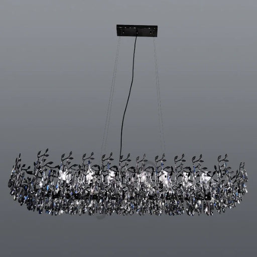 Rialto Smoke Crystal Chandelier - Lighting.co.za
