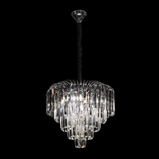 Sophia Chrome And K9 Crystal 8 Light Chandelier - Lighting.co.za