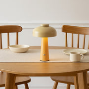 Poppy Pink | Mustard | Dusty Green Rechargeable Table Lamp - Lighting.co.za