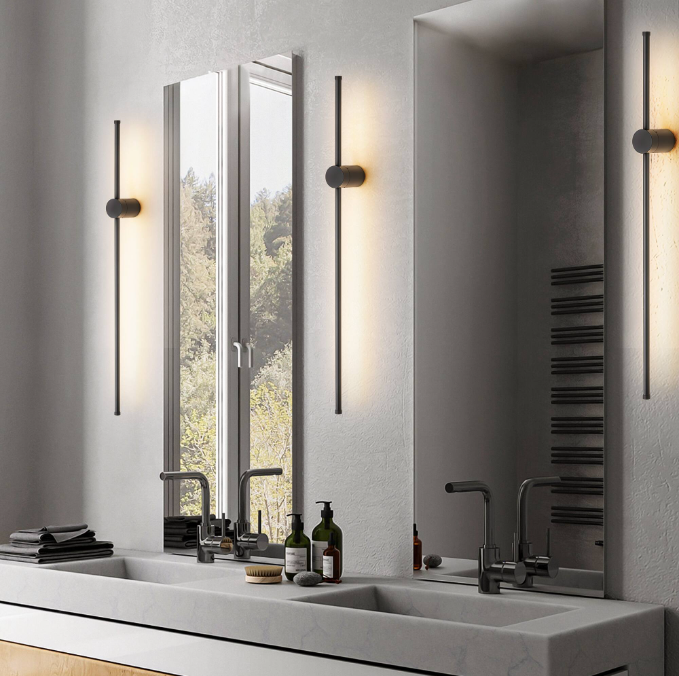 Blink Tall Black LED Outdoor or Bathroom Wall Light — Lighting.co.za