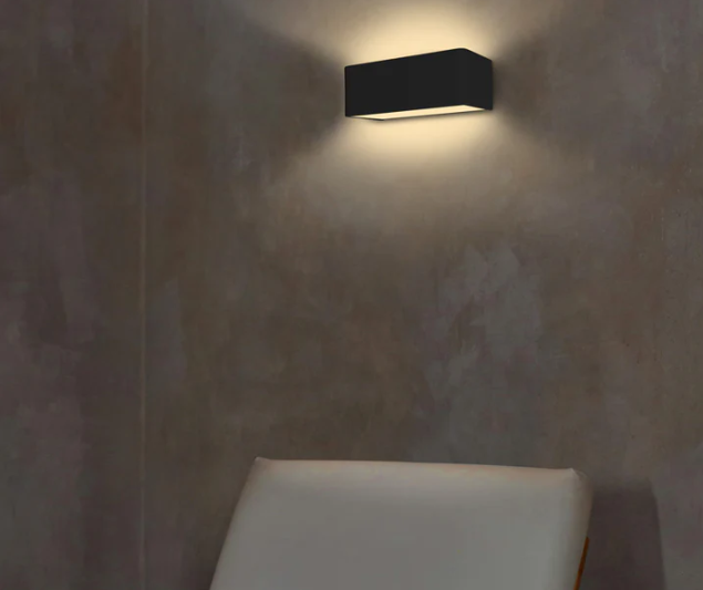 Cosi Black | White Up Down LED Wall Light 2 Sizes DIM - Lighting.co.za