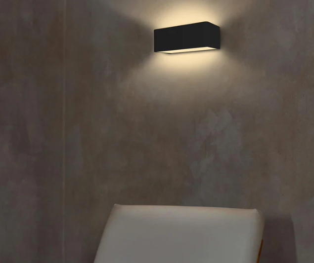 Cosi Black | White Up Down LED Wall Light 2 Sizes DIM