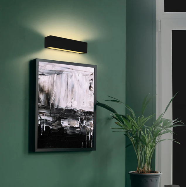 Cosi Black | White Up Down LED Wall Light 2 Sizes DIM