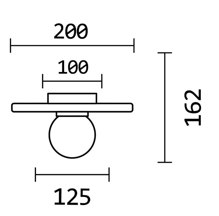 Pascal Black | White | Green Marble Disk Wall Light - Lighting.co.za