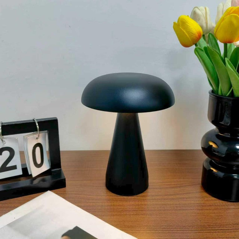 Button Black | Gold | Silver Rechargeable Table Lamp - Lighting.co.za