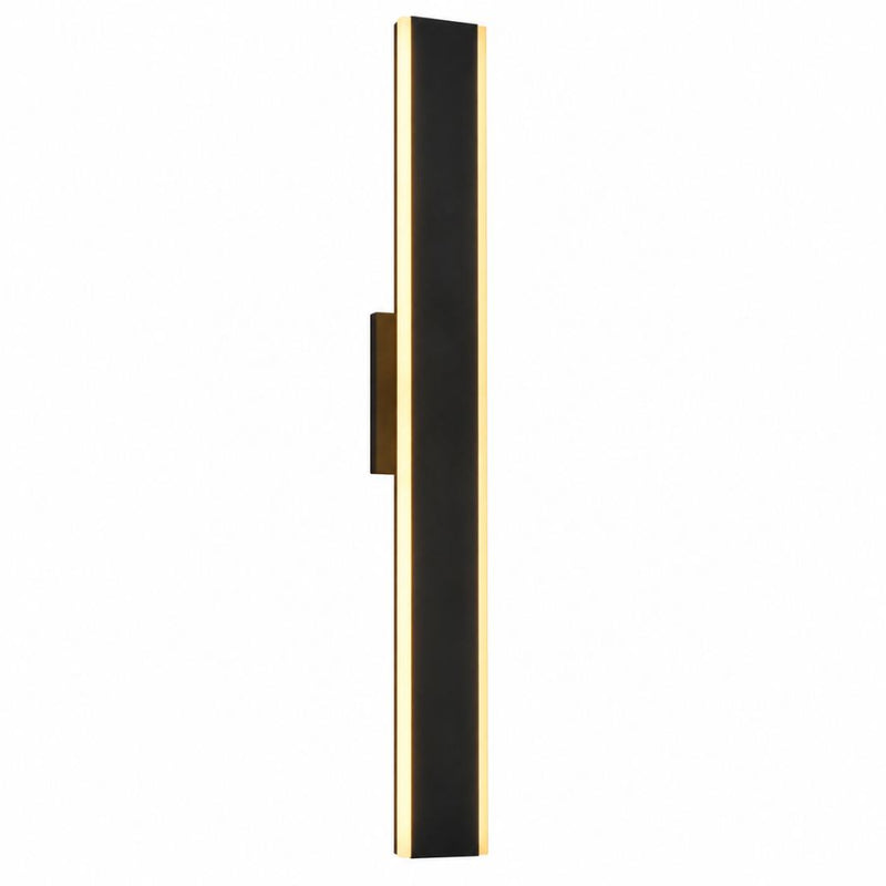 Serin 5CCT LED Black Slim Outdoor Wall Light 3 Sizes