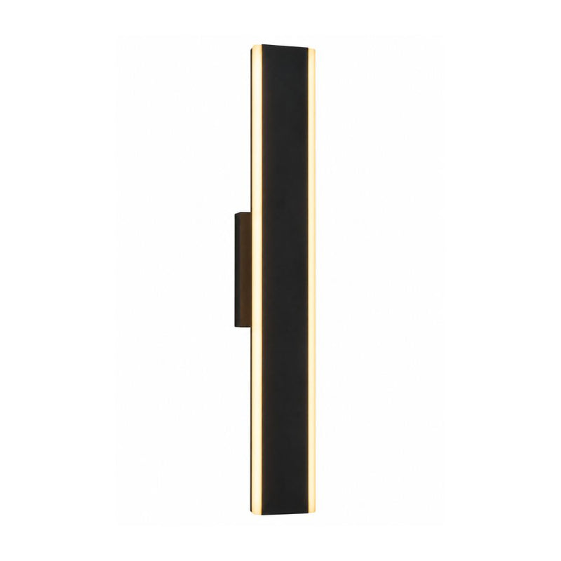 Serin 5CCT LED Black Slim Outdoor Wall Light 3 Sizes