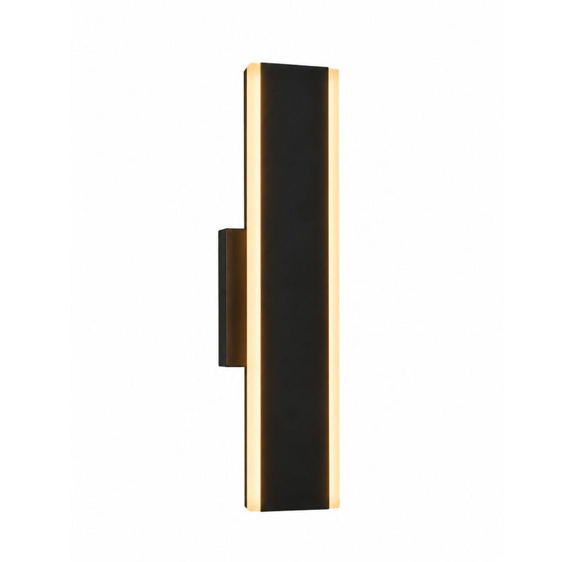 Serin 5CCT LED Black Slim Outdoor Wall Light 3 Sizes