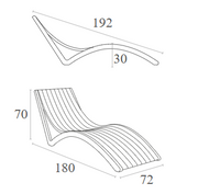 Slim Pool Sun Lounger - Lighting.co.za