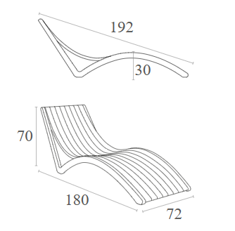 Slim Pool Sun Lounger - Lighting.co.za