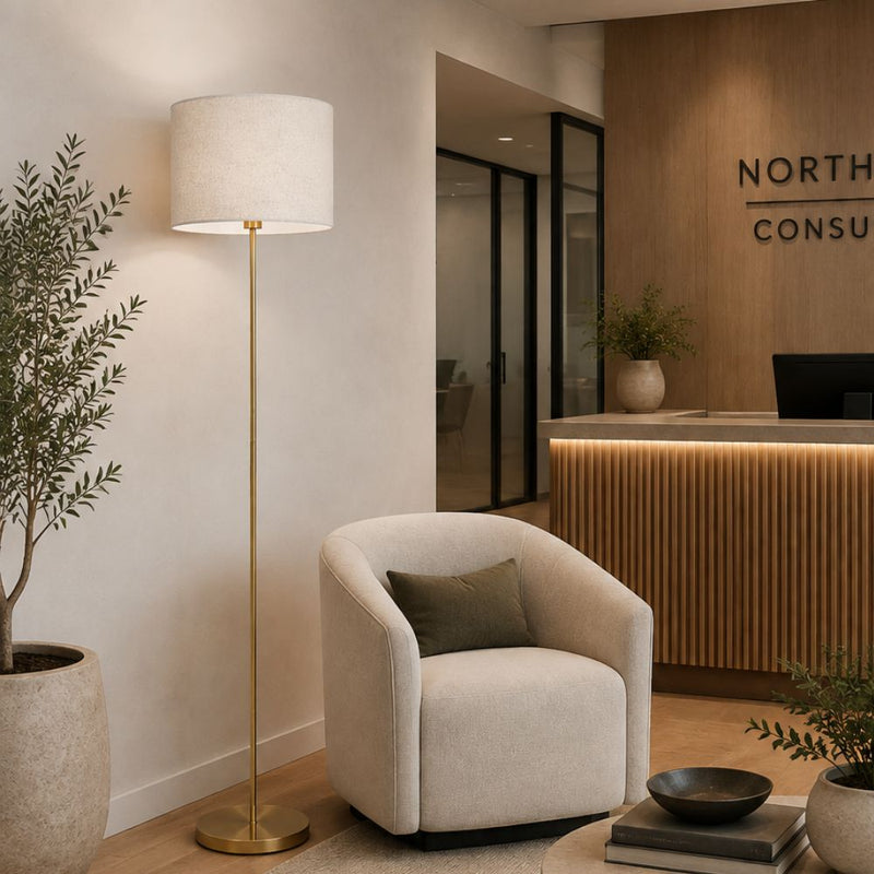 Solana Gold Floor Lamp