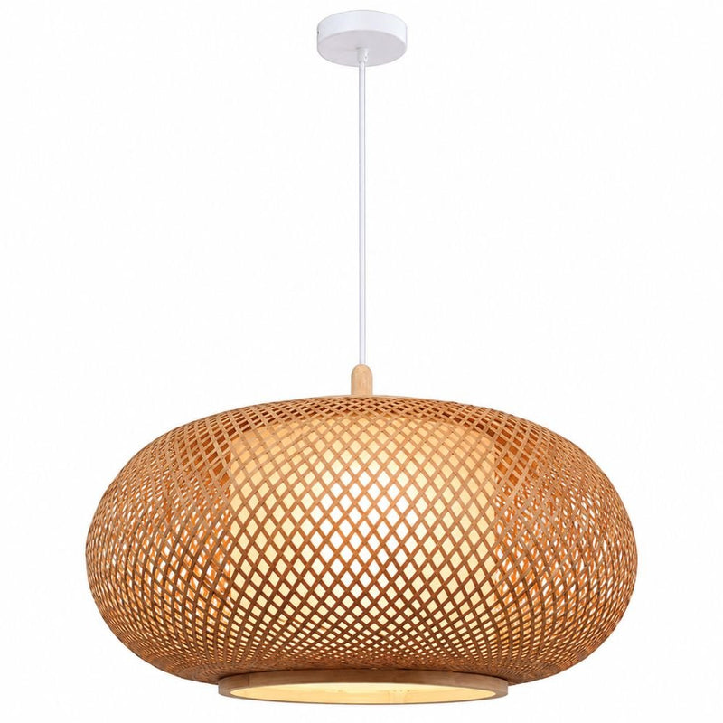 Solea Natural Rattan Bamboo Pendant Light with Inner Shade - Pendant Light - Lighting.co.za