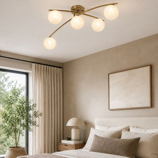 Stellar 5 Light Gold Ceiling Light - Pendant Light - Lighting.co.za