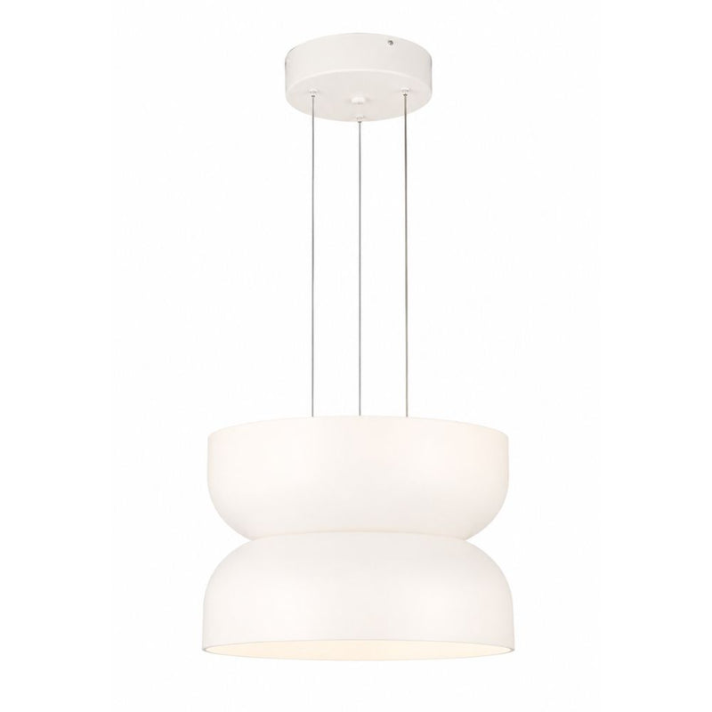 Strata Style 1 Small White Glass LED Pendant Light