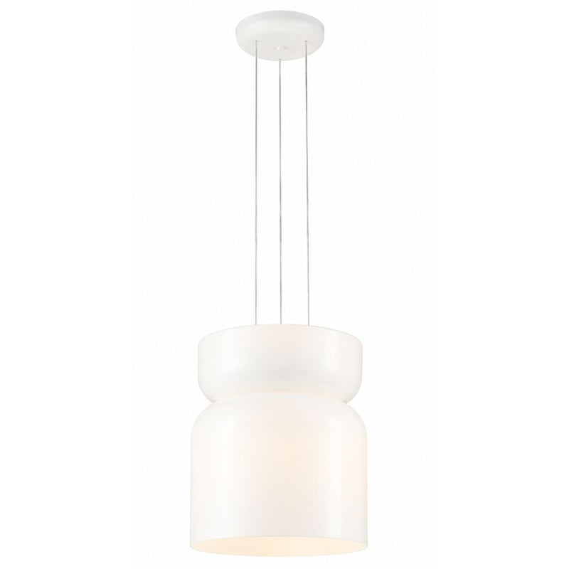 Strata Style 5 Large White Glass LED Pendant Light