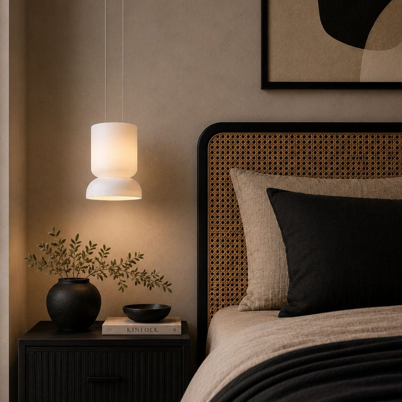 Strata Style 3 Small White Glass LED Pendant Light - Pendant Light - Lighting.co.za