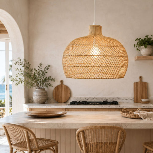 Swazi Large Natural Rattan Pendant Light - Pendant Light - Lighting.co.za