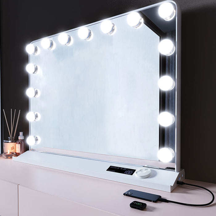 Luxe White Hollywood LED Mirror Light